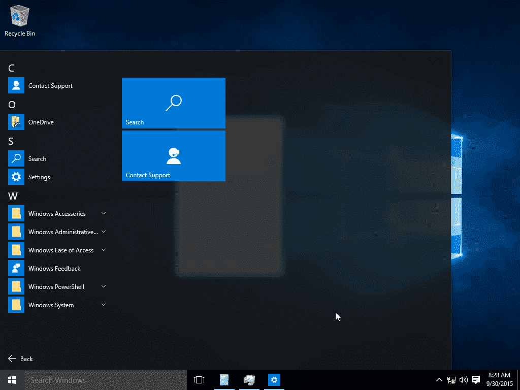 Windows 10: Skype does not appear in apps that can use camera windows-10-start-menu.png
