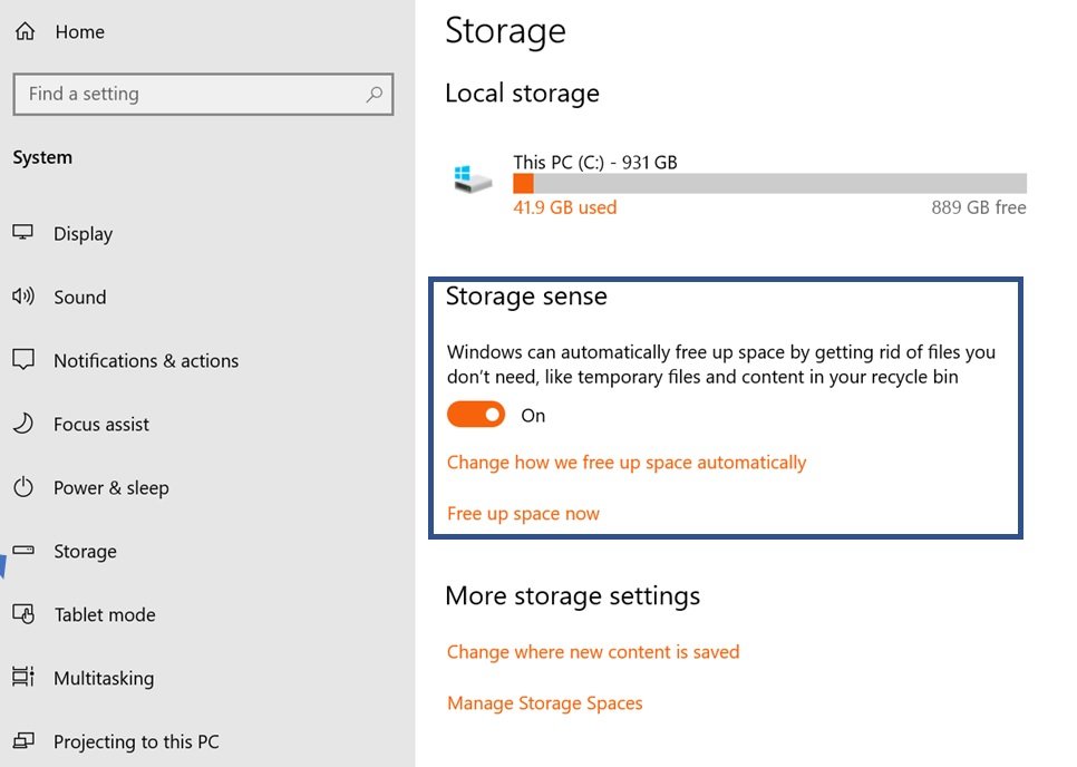 Windows 10 October 2018 Update’s new feature will free up your disk space when needed Windows-10-Storage-Sense.jpg