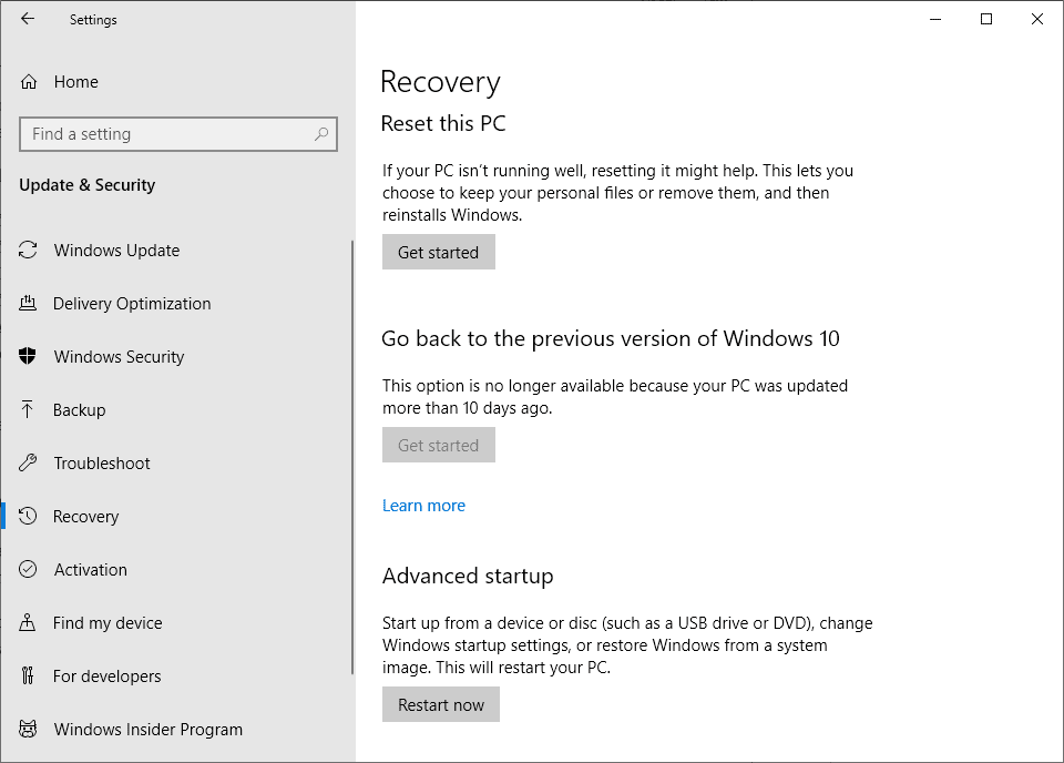 Fix Windows 10 can't be restored after you install an update windows-10-system-restore-fails.png
