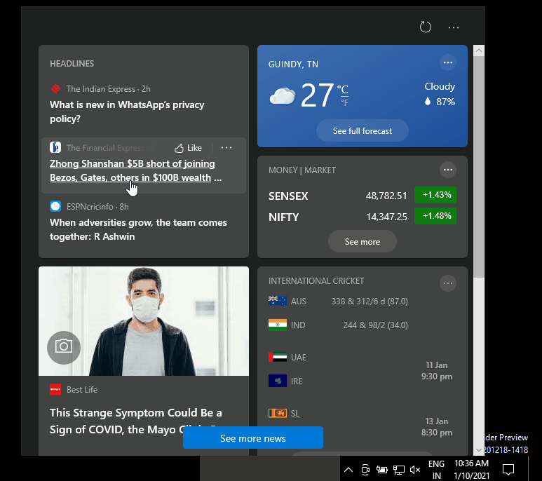 Hands on with Windows 10’s brand new taskbar feature update Windows-10-taskbar-reaction.gif