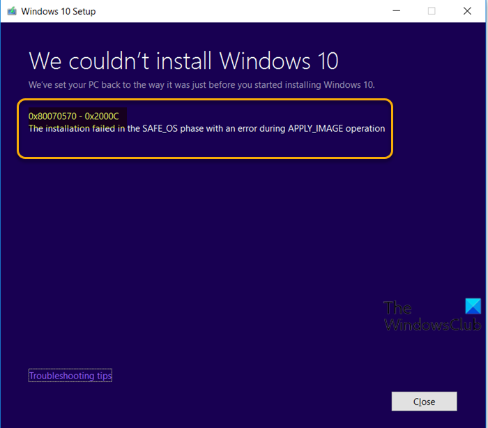 Fix Windows 10 Upgrade Install error 0x80070570 – 0x2000C Windows-10-Upgrade-Install-error-0x80070570-0x2000C.png