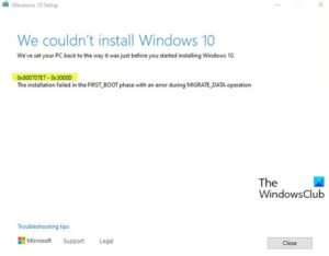 Fix 0x800707E7 – 0x3000D, The installation failed in the FIRST_BOOT phase error Windows-10-upgrade-install-error-0x800707E7-0x3000D-300x234.jpg