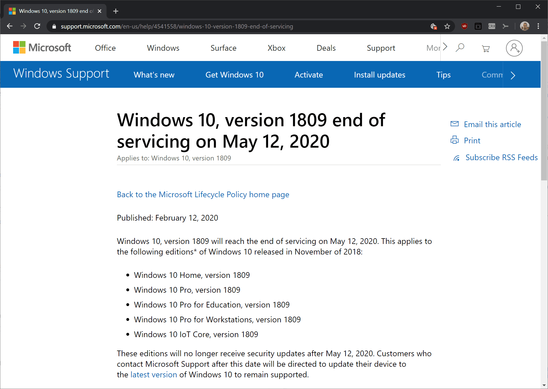 Windows 10 version 1809 will reach end of support in May 2020 windows-10-version-1809.png