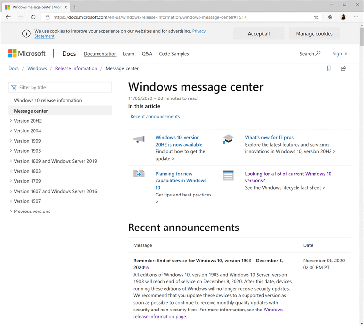 Microsoft will enforce Windows 10 version 1903 upgrades because of end of support windows-10-version-1903-end-of-support.png