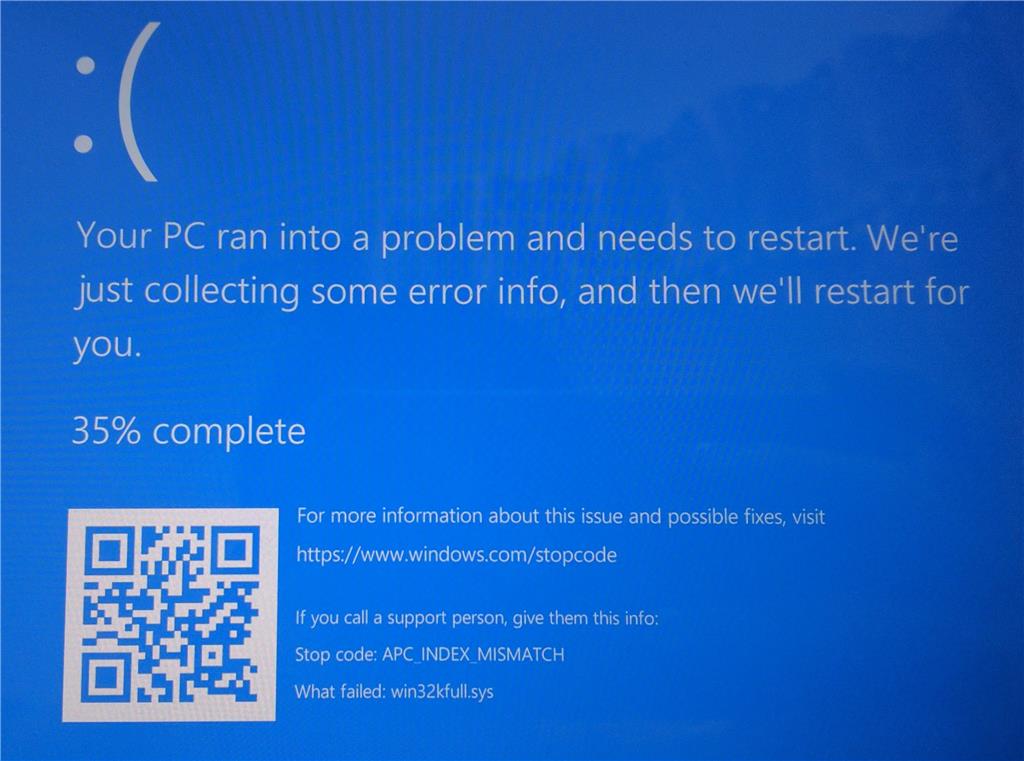 Windows 10 KB5000802 (March) update is crashing PCs with BSOD Windows-10-Win32kfull-BSOD.jpg
