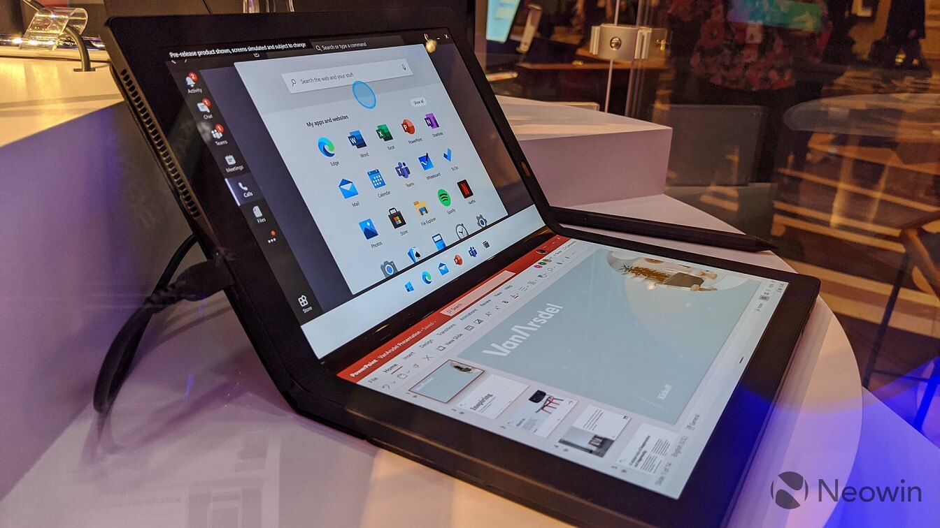 This is Windows 10 X with new notification center, gestures Windows-10-X-Start-screen.jpg