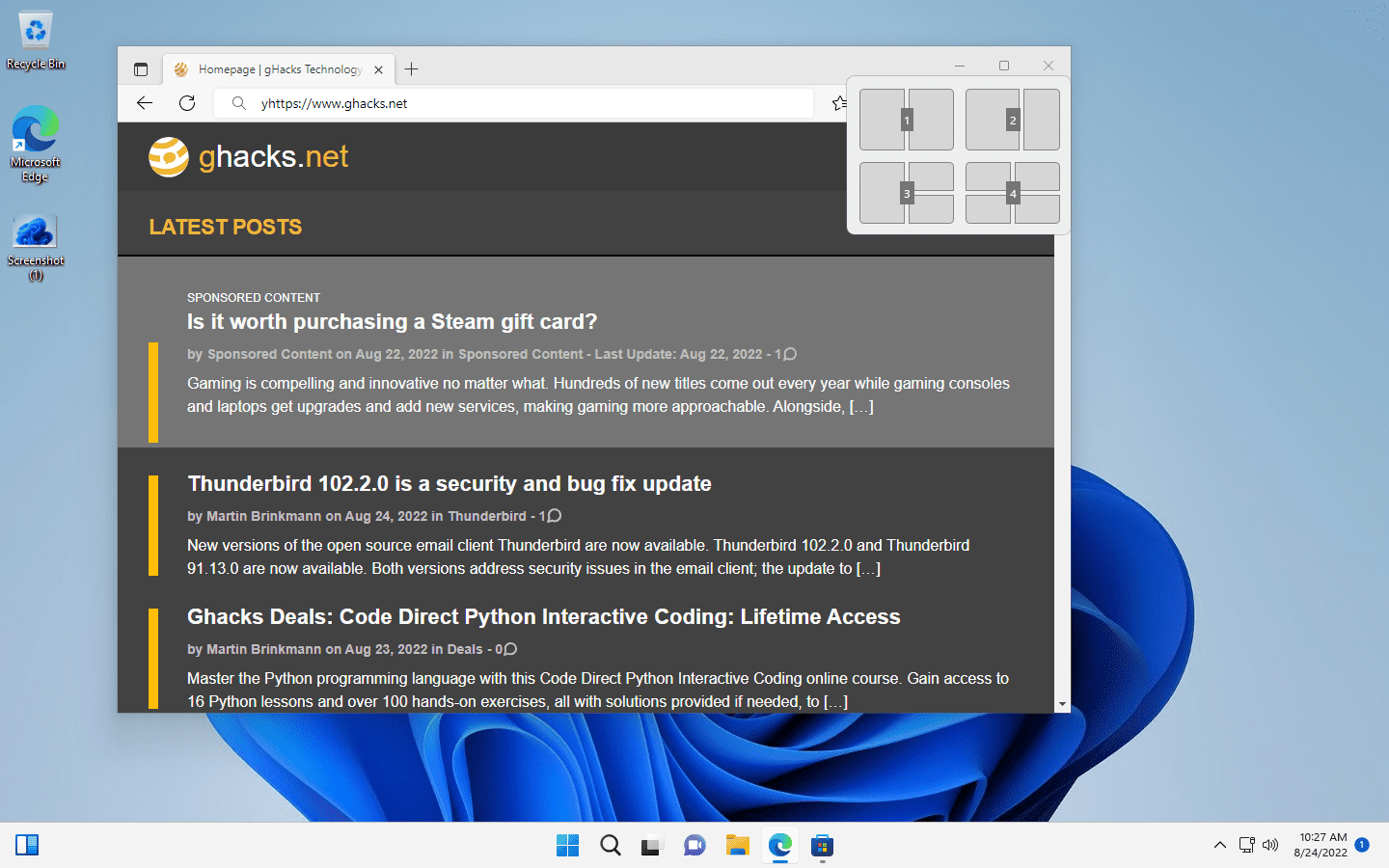 Windows 11 version 22H2: snap assist changes windows-11-2022-update-snap-assist.png