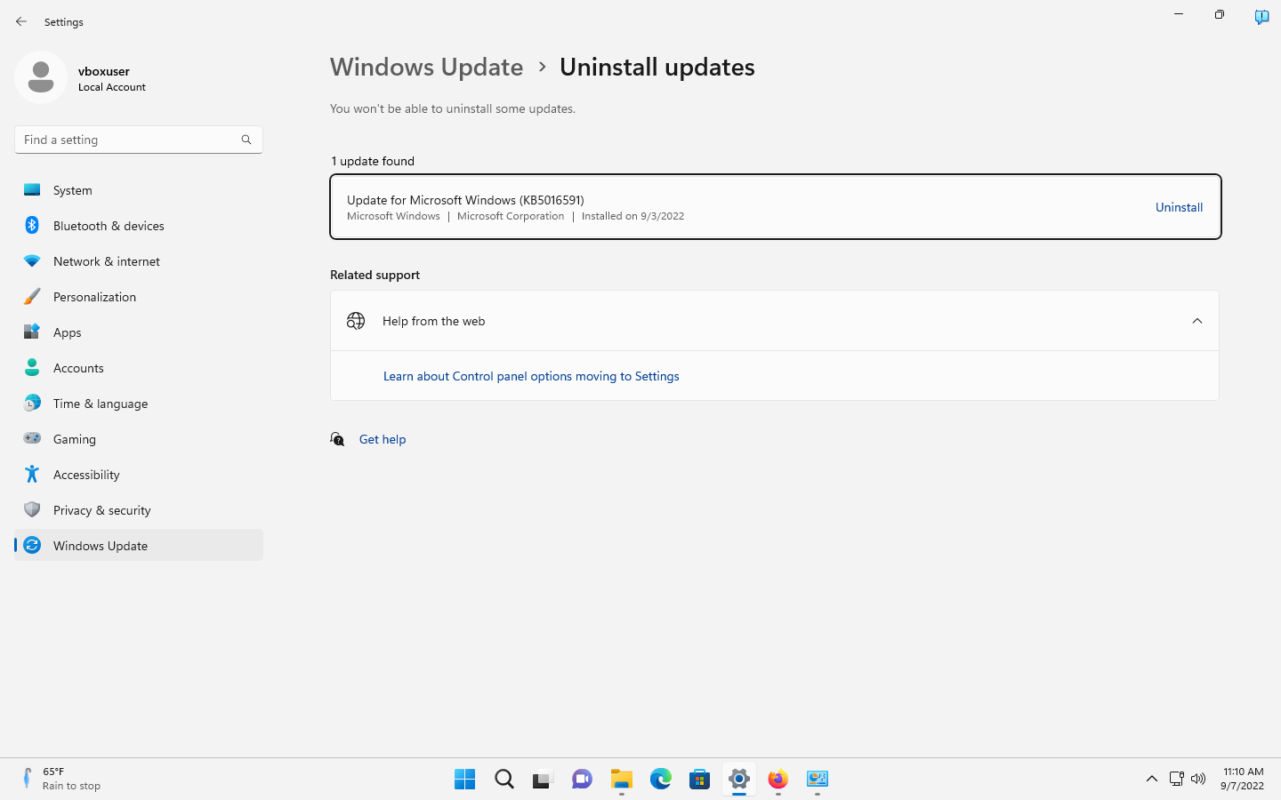 Windows 11 version 22H2: Control Panel and Settings changes windows-11-2022-update-uninstall.png
