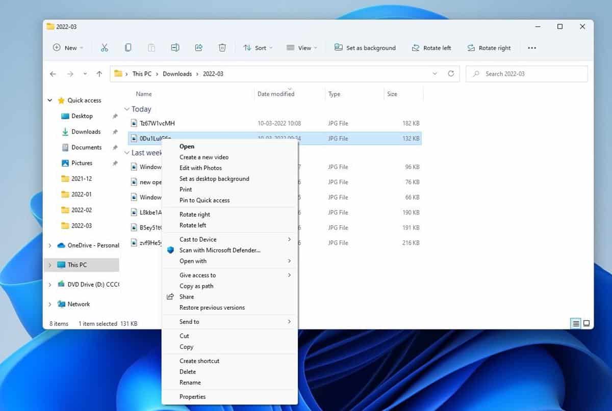 Windows 11 Insider Preview Build 22572 lets you access File Explorer's old menu directly,... windows-11-build-22572-access-the-show-more-options-menu-directly.jpg