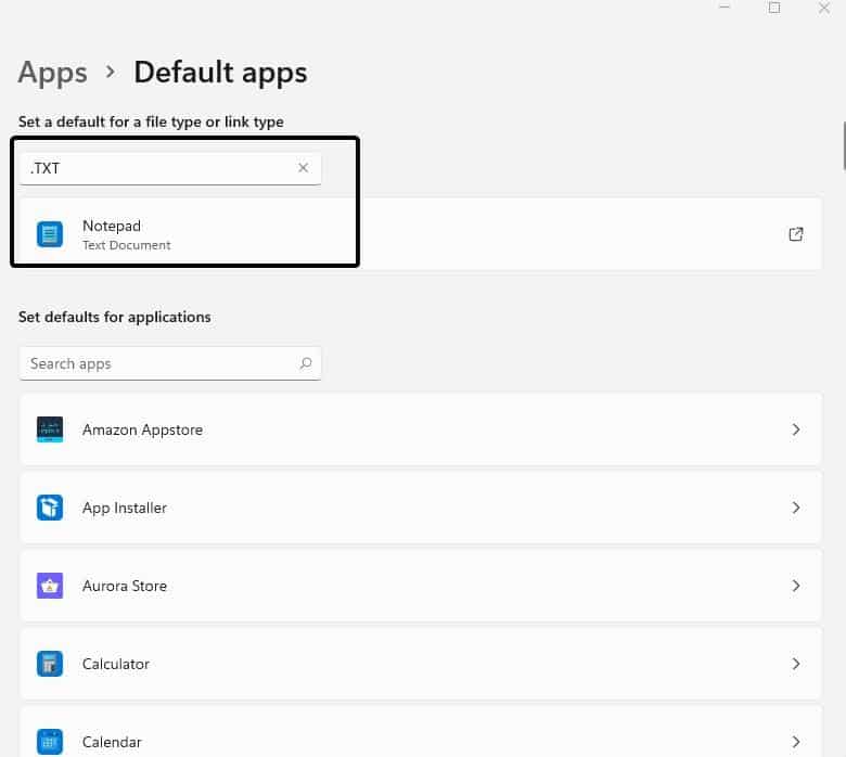 How to change default programs on Windows 11 Windows-11-Default-Apps-Search-for-file-type.jpg