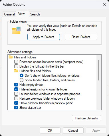 Microsoft is removing some Folder Options in Windows 11 Windows-11-Dev-Folder-Options.png