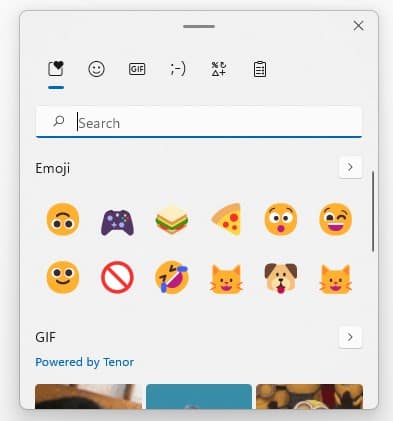 Windows 11 is getting some new buttons for Voice Typing, Emoji Panel, Clipboard Panel, and... Windows-11-emoji-panel.jpg