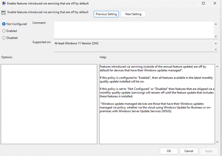 New Windows 11 policy to enable features immediately windows-11-enable-features.png