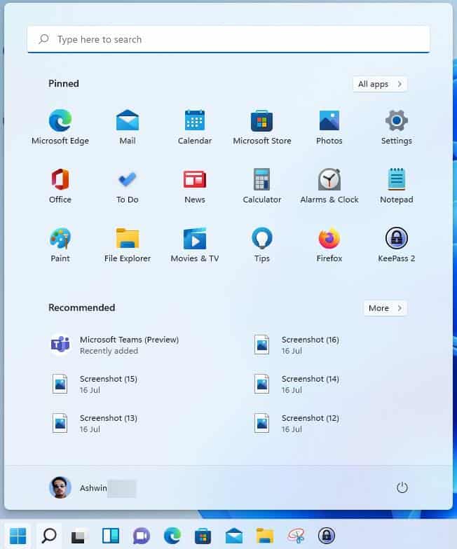 How to hide Recommended items in Windows 11's Start Menu Windows-11-Insider-Preview-Build-22000.100-Search-interface-position-left-aligned.jpg