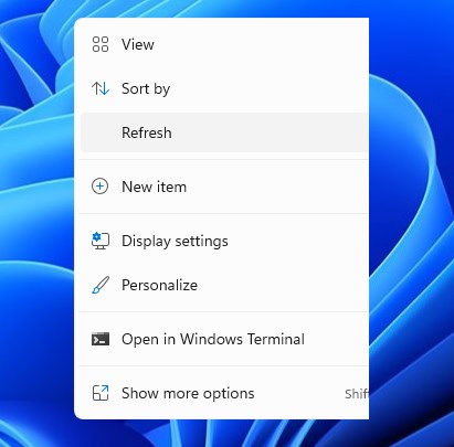 Windows 11 Insider Preview Build 22000.65 released; here are the changes and fixes it brings Windows-11-Insider-preview-build-22000.65-refresh-desktop-menu.jpg