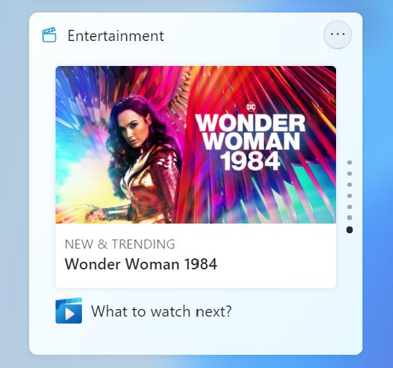 Windows 11 Insider Preview Build 22000.71 has been released; brings an Entertainment... Windows-11-Insider-Preview-Build-22000.71-entertainment-widget.jpg