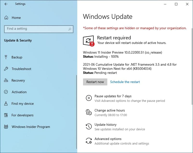 Microsoft releases the first build of the Windows 11 Insider Preview to the Dev Channel,... Windows-11-Insider-Preview-install.jpg