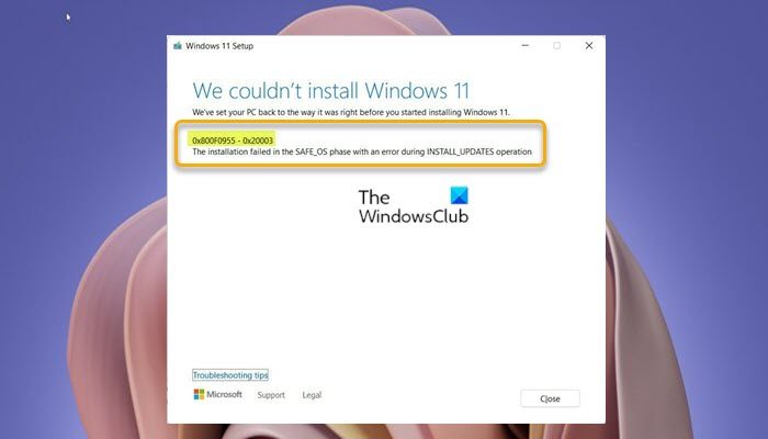 Fix Windows 11/10 Installation error 0x800F0955 – 0x20003 Windows-11-Installation-error-0x800F0955-0x20003-1.jpg