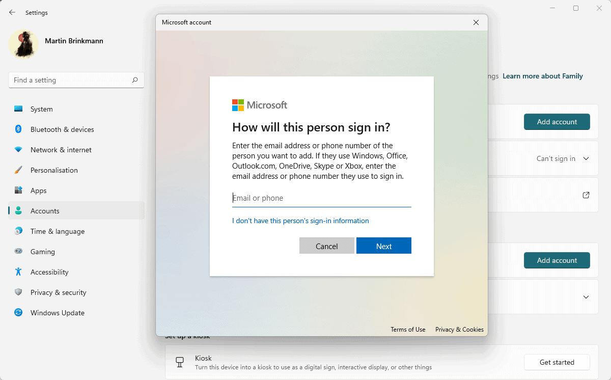 How to bypass the Microsoft Account requirement during Windows setup windows-11-local-account-create.png