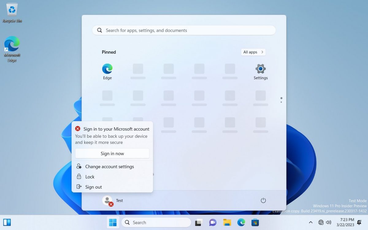 Microsoft testing error badge in Windows 10 to promote Microsoft accounts windows-11-local-account-error-badge-scaled.jpg