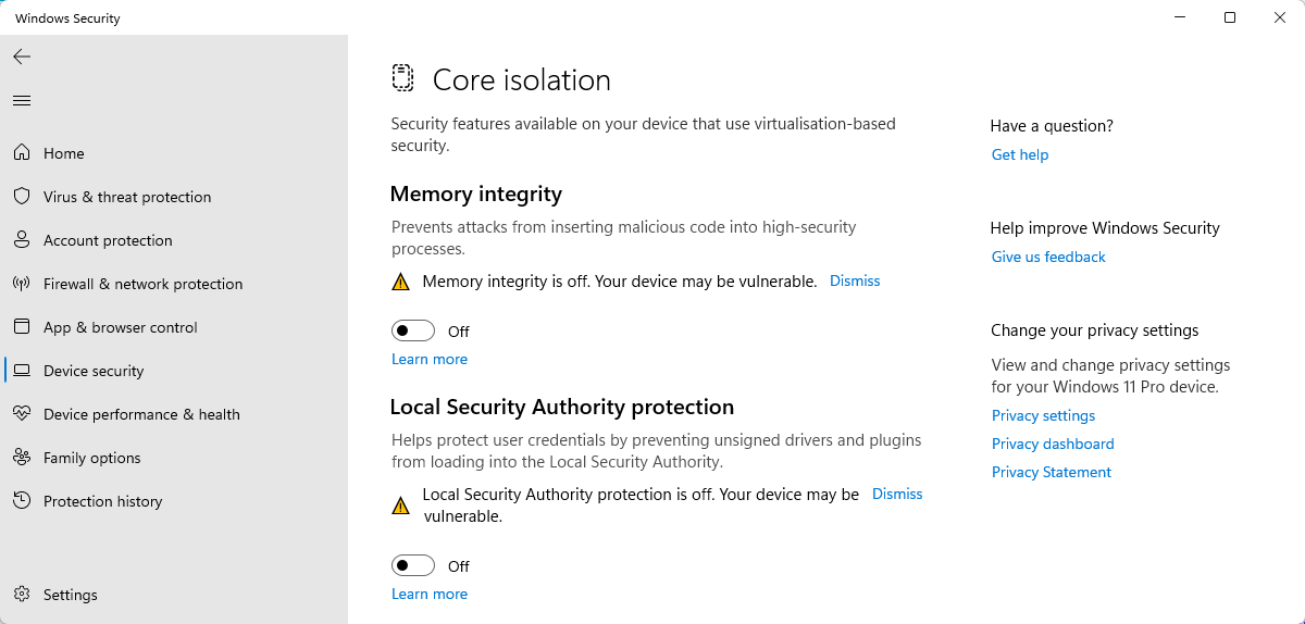 After months, Microsoft finally fixed an annoying Microsoft Defender Antivirus issue windows-11-local-security-authority-protection.png