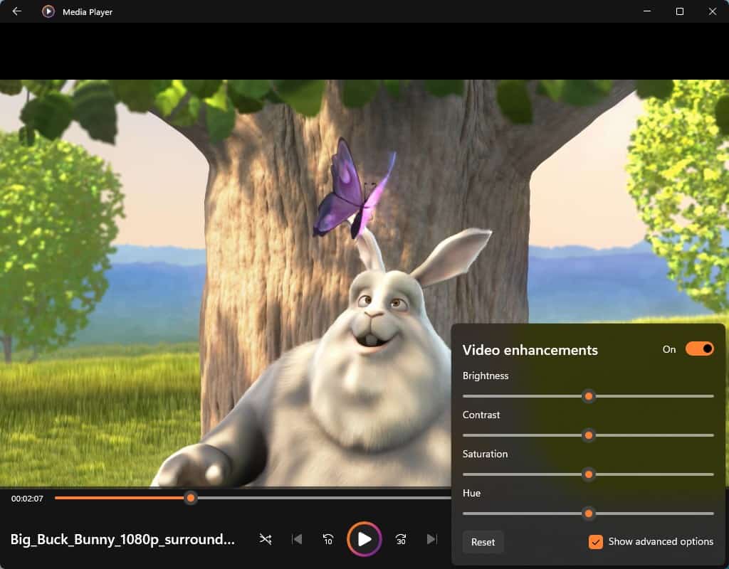 Windows 11 Insider Preview Build 22598 released for Dev and Beta Channels Windows-11-media-player-video-enhancements.jpg