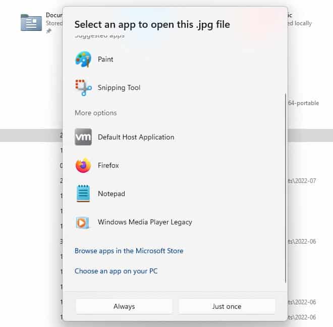 Windows 11 Insider Preview Build 25206 enables the new Open With dialog box for all users Windows-11-new-Open-With-dialog-box.jpg