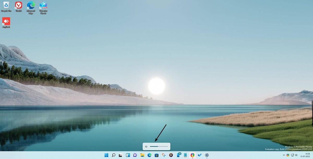 Windows 11 gets a new Volume Slider, Brightness slider in the latest Insider Preview Build Windows-11-new-volume-indicator-slider.jpg