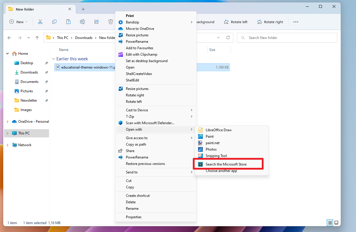 Don't use "search the Microsoft Store" to find apps for specific file extensions windows-11-search-microsoft-store.png