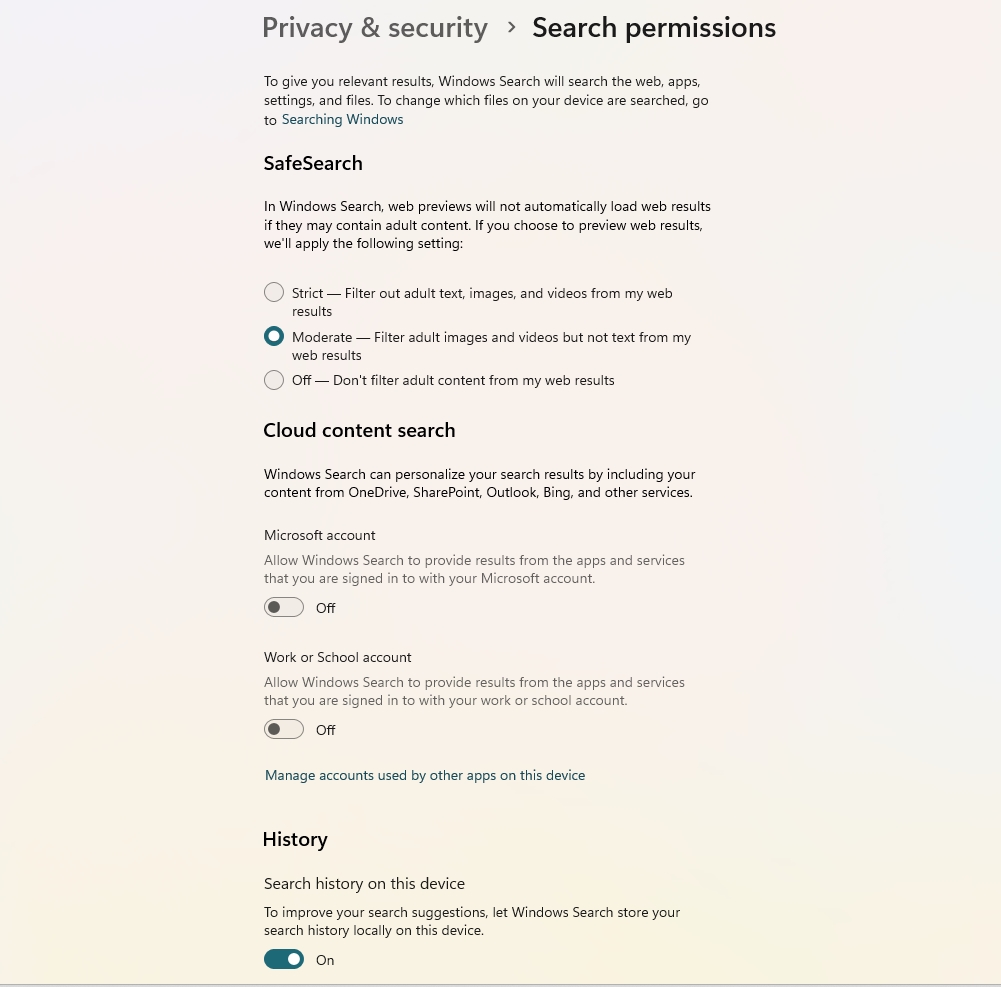Windows 11 to merge all Search settings into a single page Windows-11-search-permissions.jpg