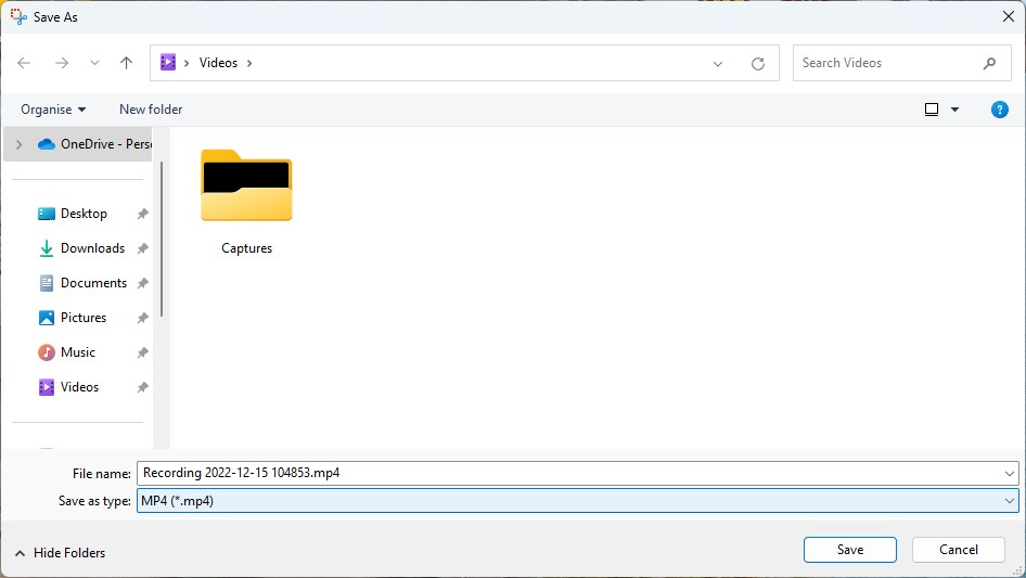 You can install the Windows 11 Snipping Tool with video recording option on the stable... Windows-11-Snipping-Tool-with-video-recorder-save-as-MP4.jpg