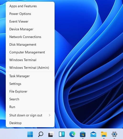 We take a tour of what's new in Windows 11: Start Menu, Explorer, Notifications Panel,... Windows-11-Start-button-context-menu.jpg