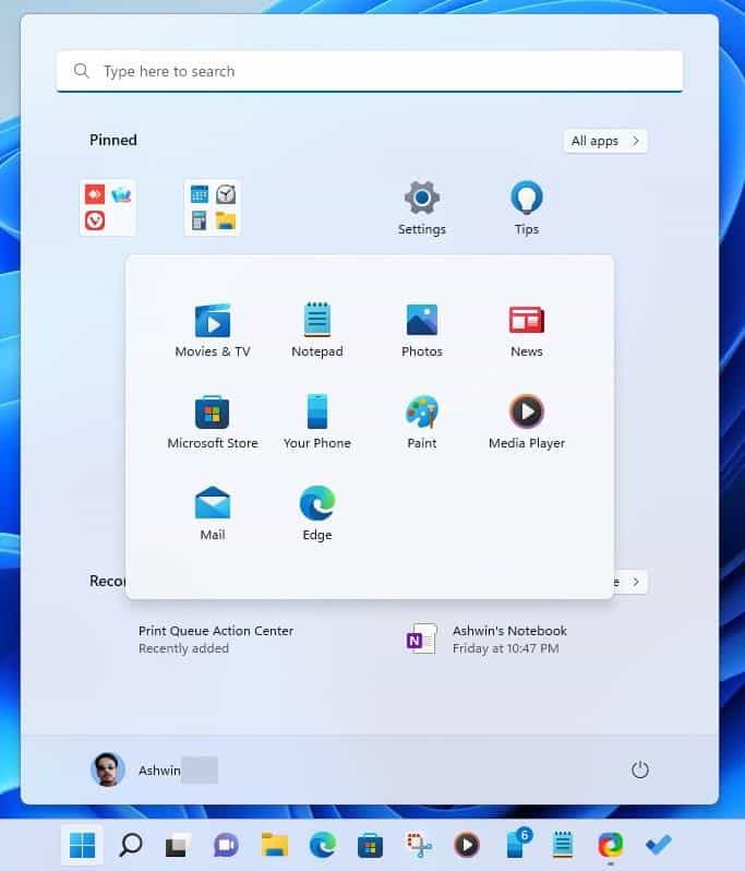 Windows 11 Insider Preview Build 22557 brings Drag and Drop on Taskbar, Start Menu Folders... windows-11-start-menu-folders.jpg