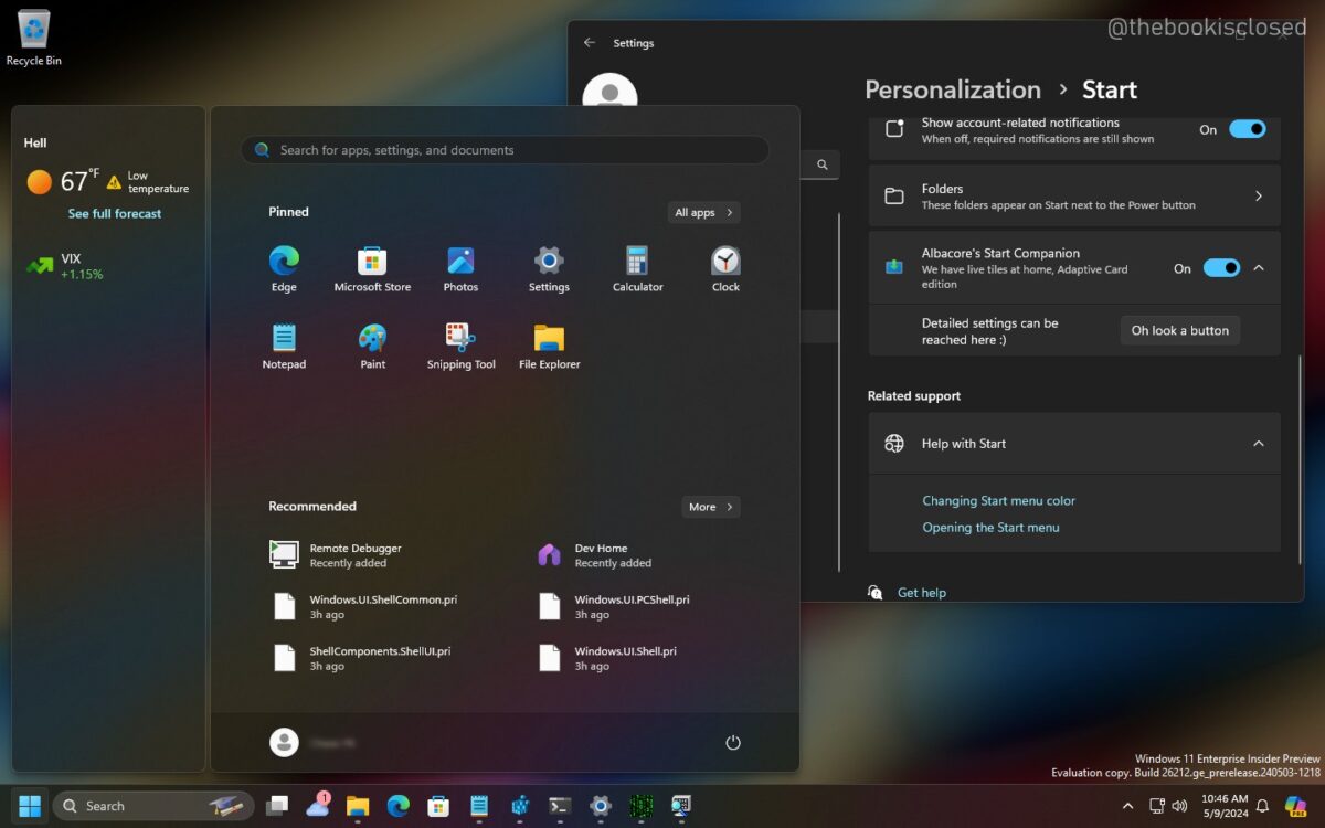 Windows 11's Start Menu could soon show information in a floating sidebar windows-11-start-menu-start-companion-2-scaled.jpg