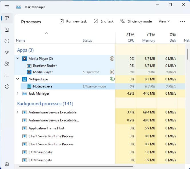 Windows 11 Insider Preview Build 22557 brings Drag and Drop on Taskbar, Start Menu Folders... windows-11-task-manager-efficiency-mode-and-suspended-mode.jpg