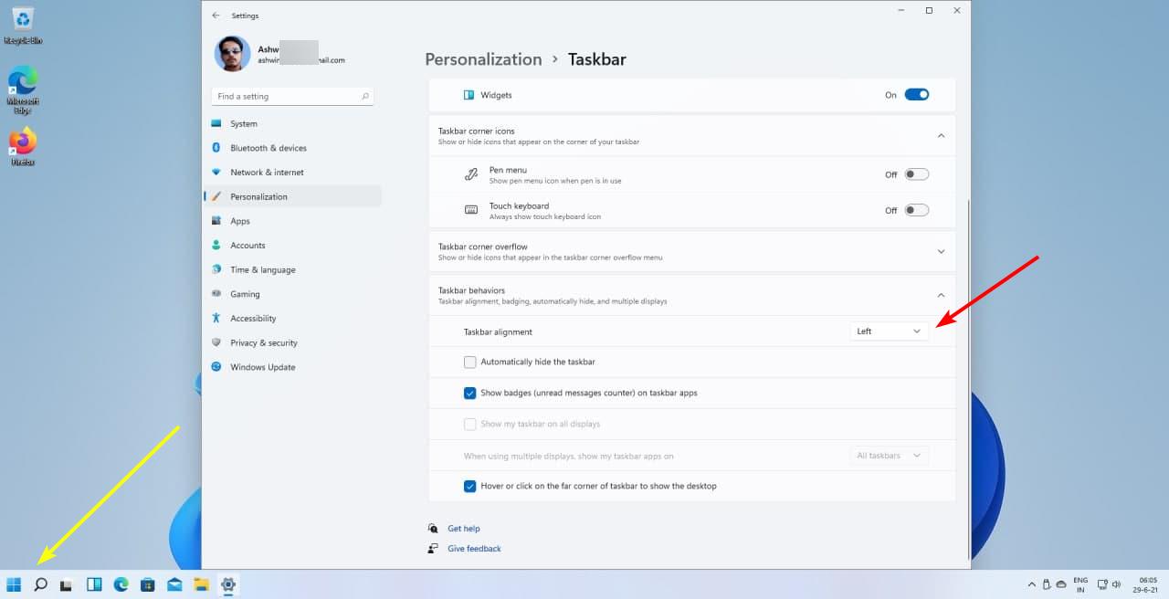 We take a tour of what's new in Windows 11: Start Menu, Explorer, Notifications Panel,... Windows-11-Taskbar-icons-on-the-left.jpg
