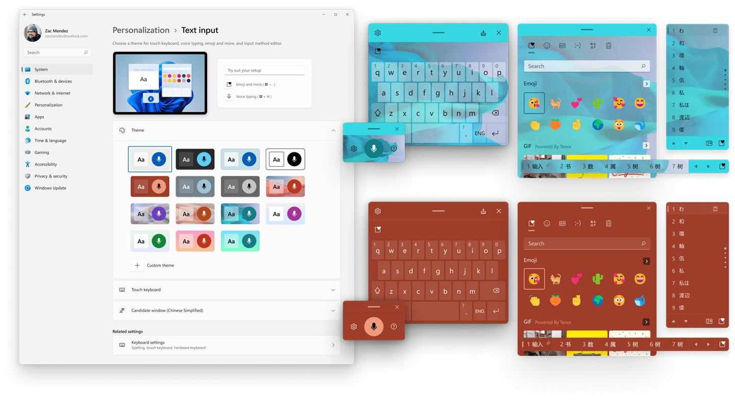 Windows 11 Insider Preview Build 22504 released to the Developer Channel Windows-11-touch-keyboard-themes.png