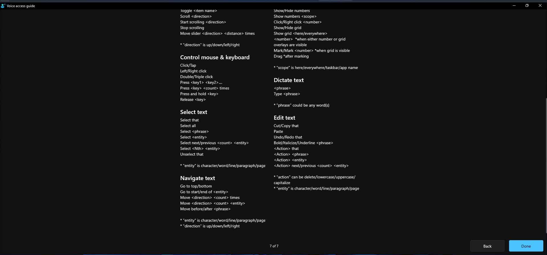 Windows 11 Insider Preview Build 22518 brings Spotlight wallpapers for desktop, Voice... Windows-11-Voice-Access-commands.jpg