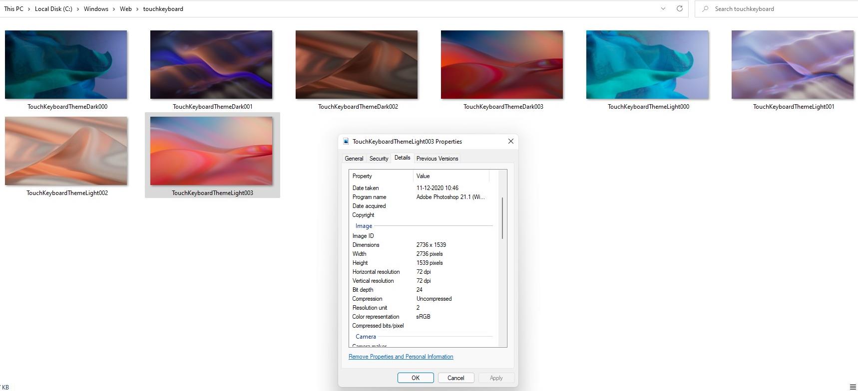 Here are all the wallpapers from Windows 11 Windows-11-wallpapers-touchkeyboard-folder.jpg