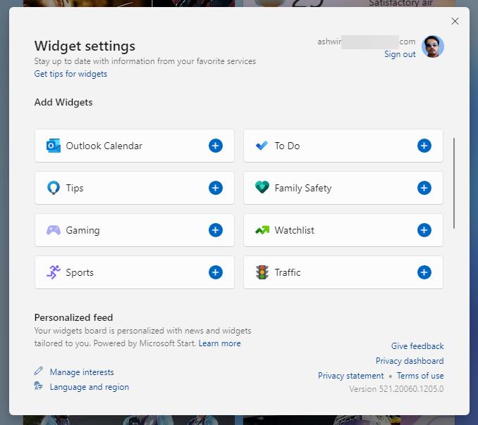 Windows 11 Insider Preview Build 25211 brings Task Manager shortcut to Taskbar's menu windows-11-widgets-settings-old-ui.jpg