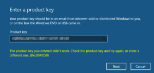 The product key you entered did not work, Error 0xC004F050 Windows-Actication-Error-Code-0xc004f050-300x142.png