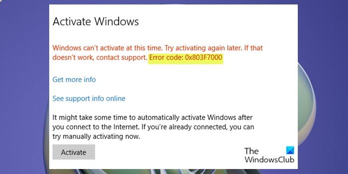 Fix Windows Activation error code 0x803F7000 or 0x803F7001 Windows-Activation-error-code-0x803F7000.jpg