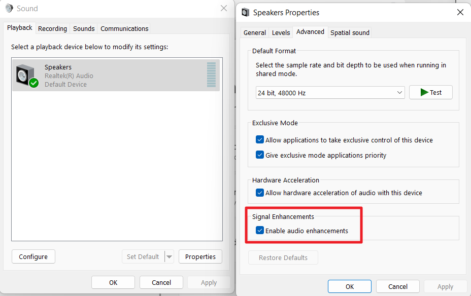 Microsoft confirms and resolves Windows 10 audio bug (your device may still be affected) windows-audio-enhancements.png