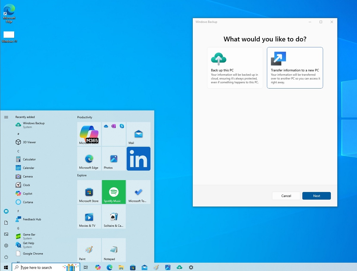 Microsoft has a new tool to get you off Windows 10 and onto a Windows 11 PC Windows-Backup-with-file-transfer-to-local-PC.jpg