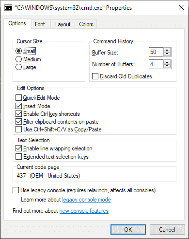 How to improve the readability of Windows console windows windows-console-customize.png