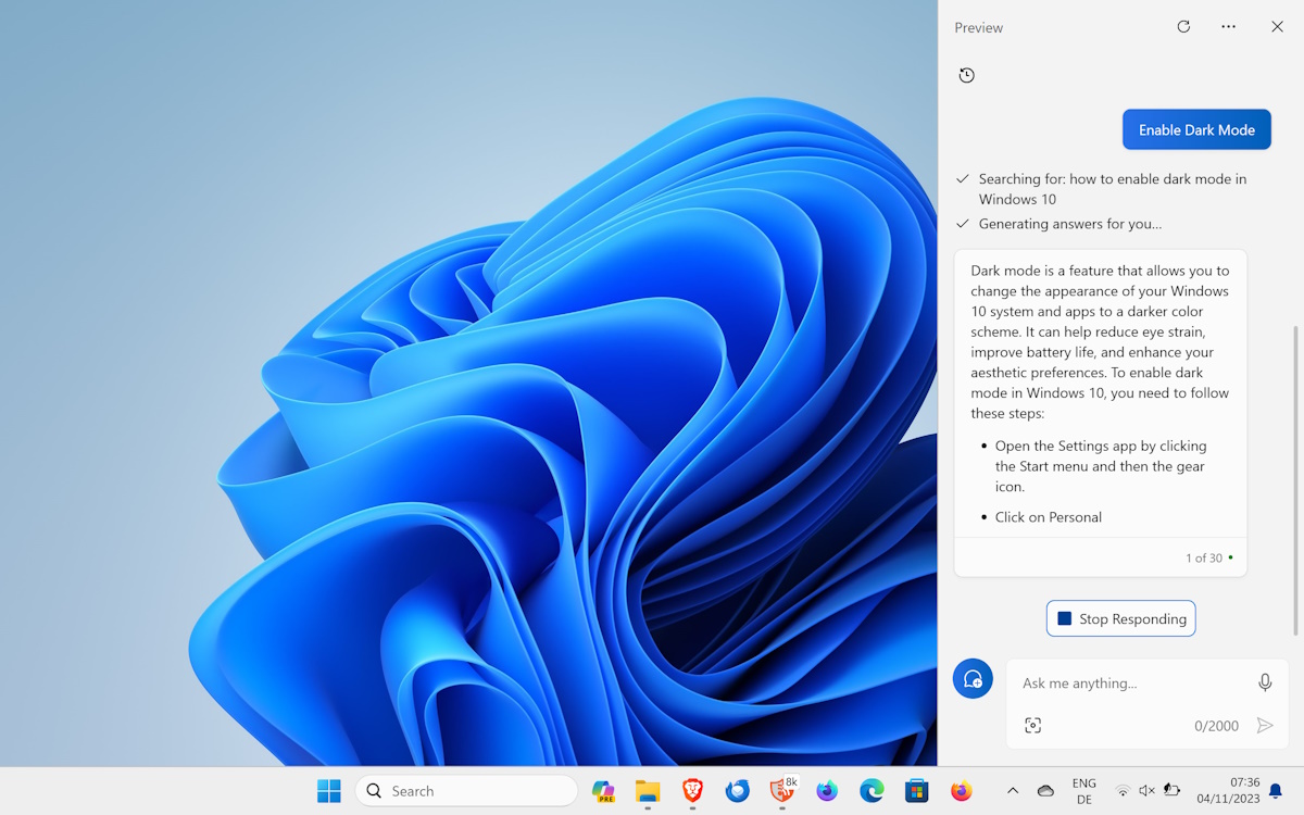 Brace yourself, a report suggests that Copilot is coming to Windows 10 windows-copilot-commands.jpg