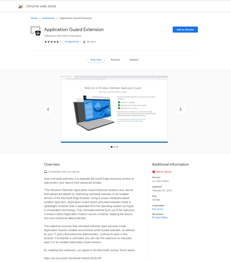 Windows Defender Application Guard extensions for Chrome and Firefox windows-defender-application-guard-chrome-store-903x1024.png