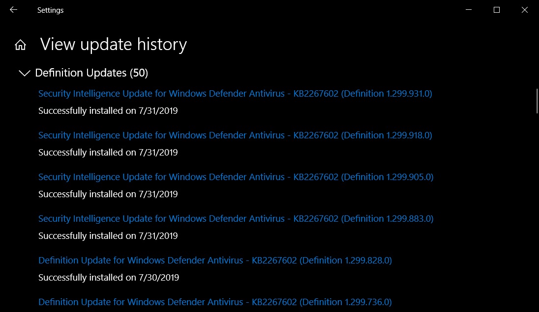 Microsoft makes more changes for Windows 10 Defender rebrand Windows-Defender-Intelligence-Update.jpg