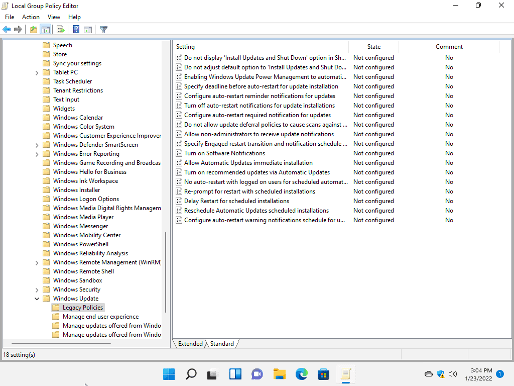 Microsoft does not want you to set 25 Windows Update policies anymore windows-group-policy-legacy-policies.png