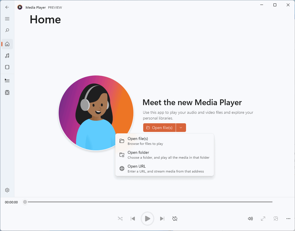 New Media Player for Windows 11 released for Insiders on the Dev Channel windows-media-player-open-files.png